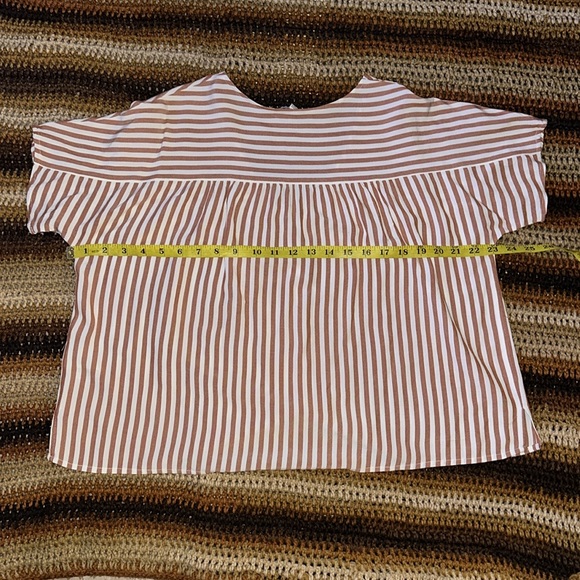 Madewell Rhyme Button-Front Top in Stripe Play. Size small. Like new. TTS. - Picture 4 of 8
